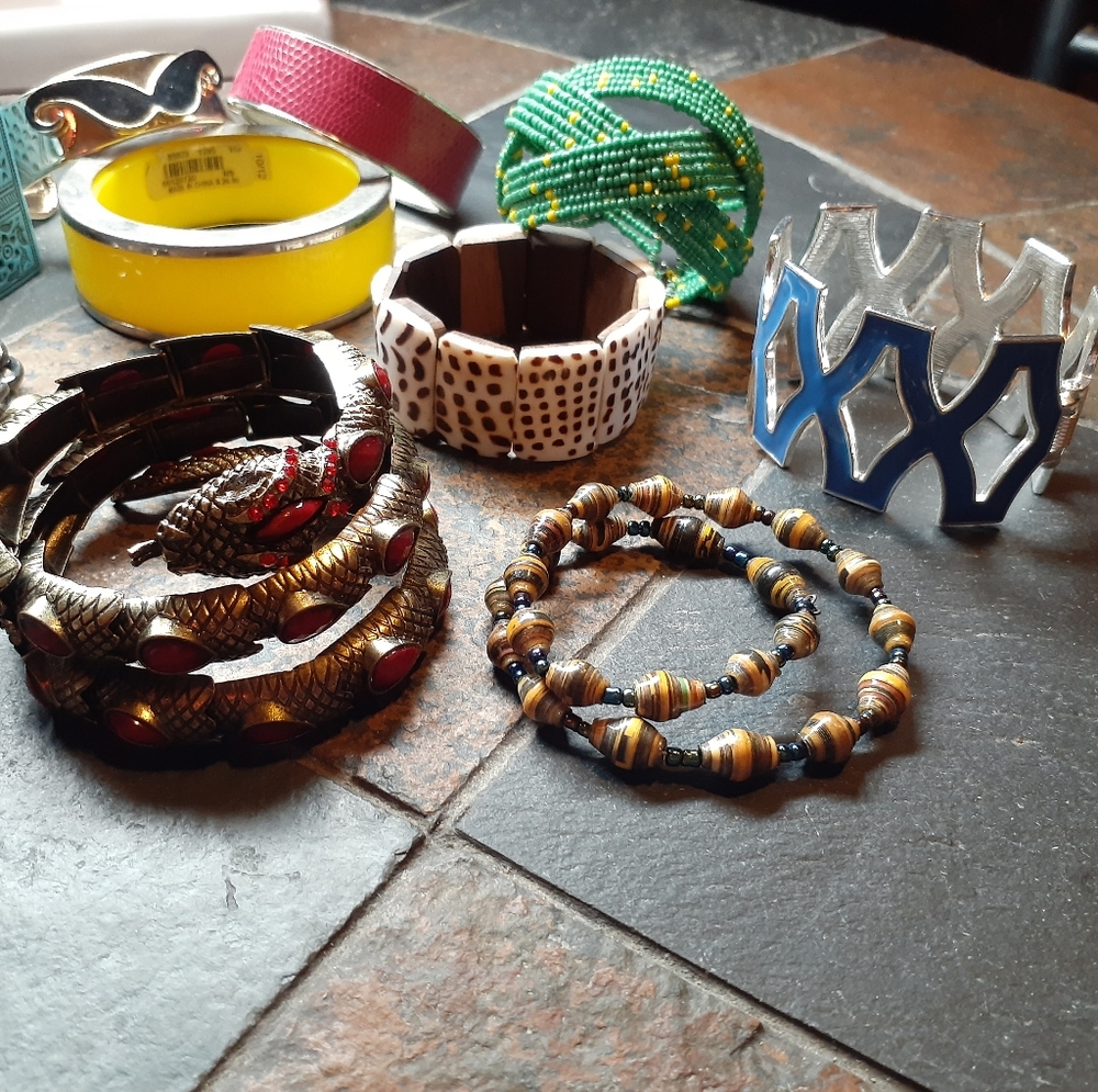 Large Bundle Of Assorted Bracelets - image 3